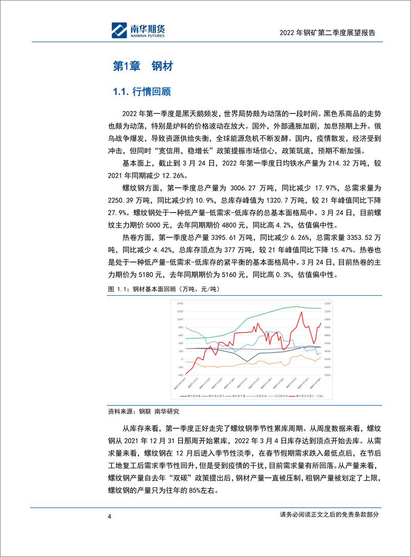 《2022钢矿第二季度展望报告：通胀预期下，需求将迎来检验-20220331-南华期货-22页》 - 第5页预览图