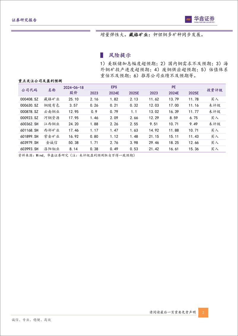 《工业金属行业专题报告：海外五大铜矿企业巡礼，及海内外铜矿企业对比-240619-华鑫证券-45页》 - 第2页预览图