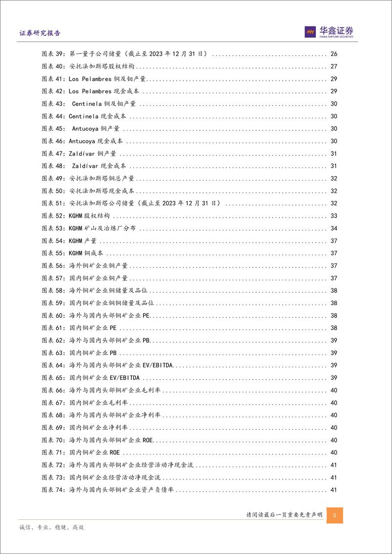 《工业金属行业专题报告：海外五大铜矿企业巡礼，及海内外铜矿企业对比-240619-华鑫证券-45页》 - 第5页预览图