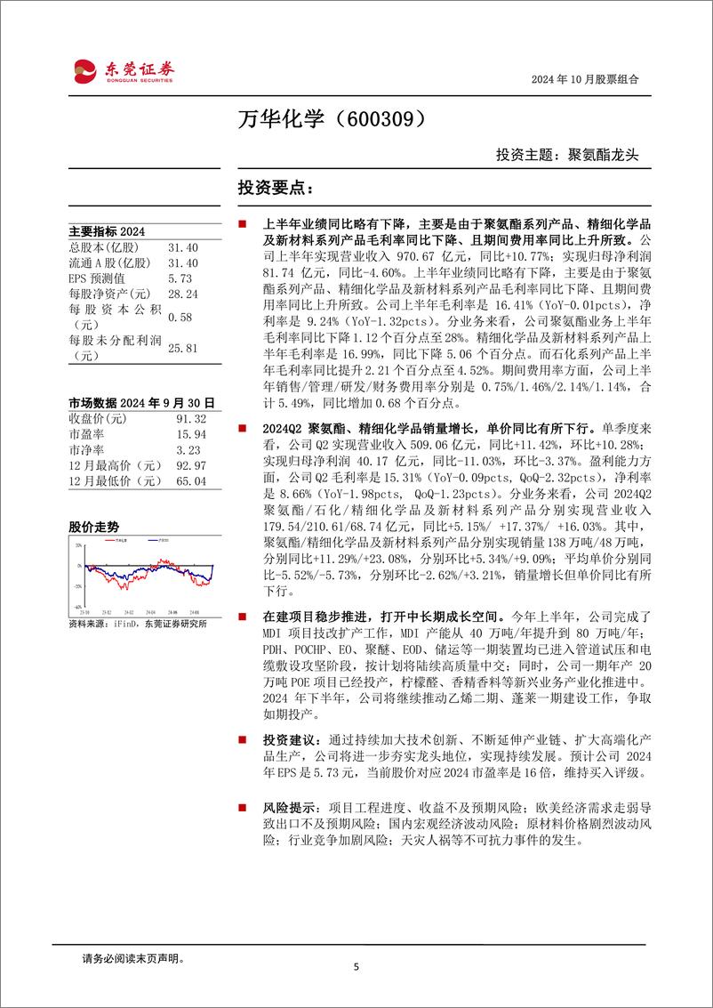 《2024年10月份股票组合-241009-东莞证券-16页》 - 第5页预览图