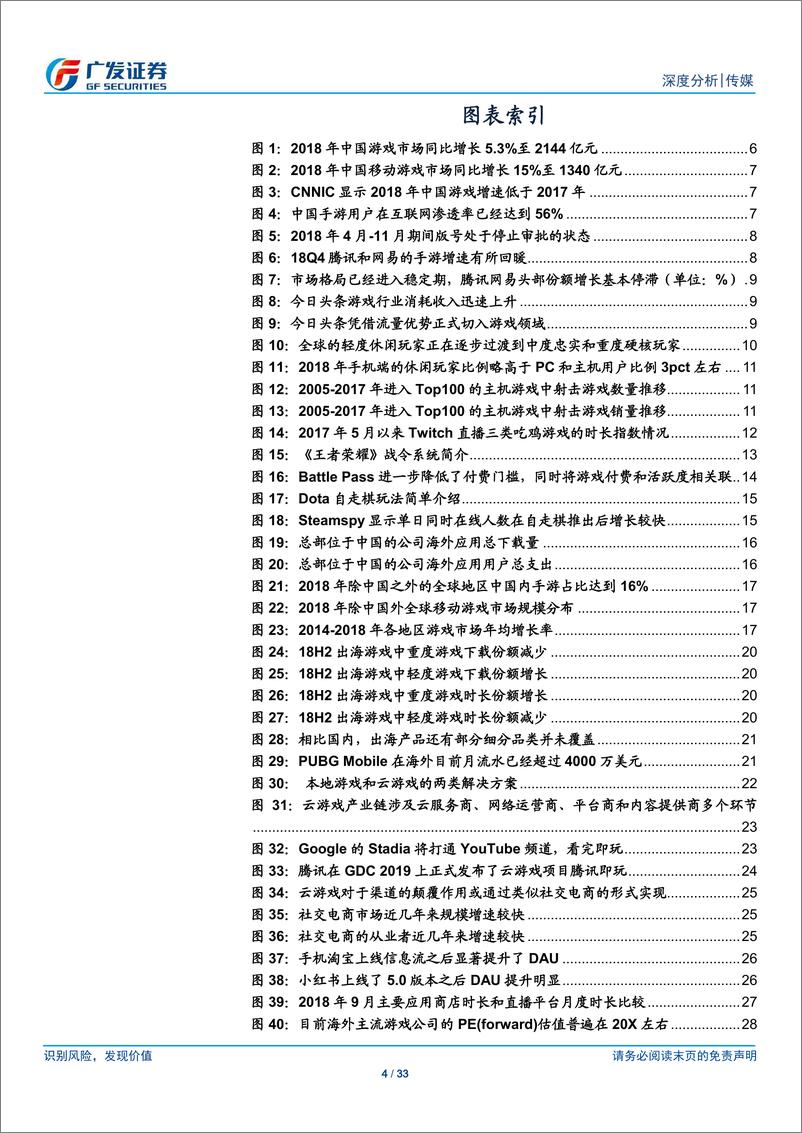 《传媒行业：游戏未来的三条线索，创新红利、海外市场和云游戏-20190331-广发证券-33页》 - 第5页预览图