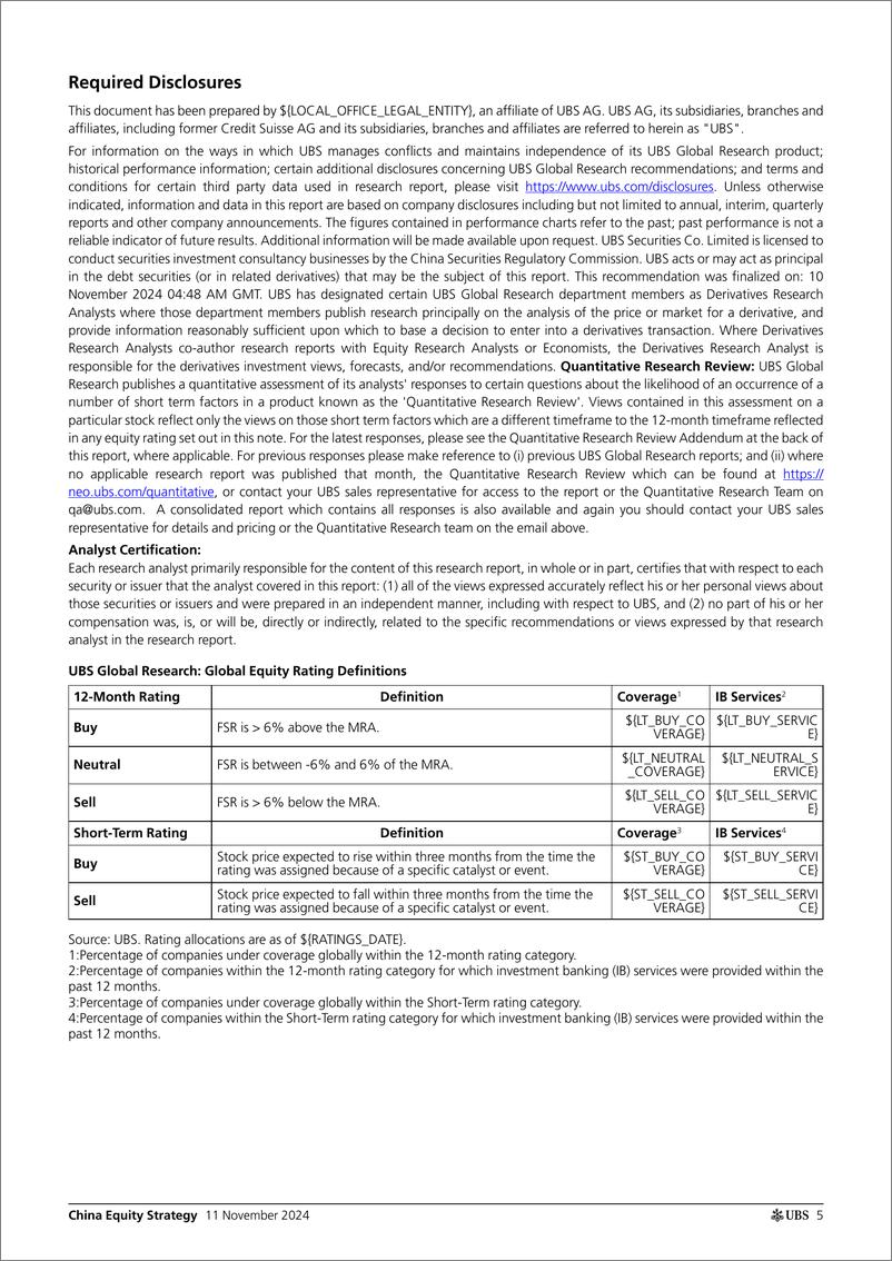 《UBS Equities-China Equity Strategy _More volatilities expected but there ...-111489343》 - 第5页预览图