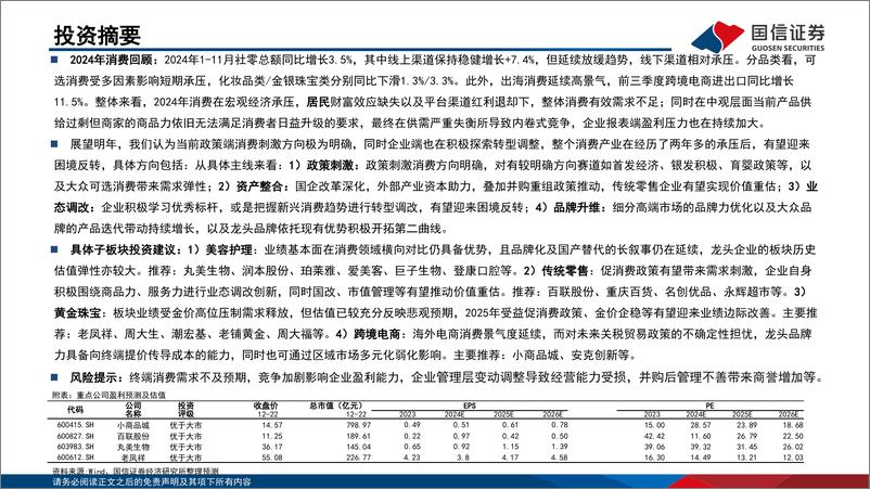 《商贸零售行业2025年投资策略：困境在何处，反转在何方-241223-国信证券-42页》 - 第2页预览图