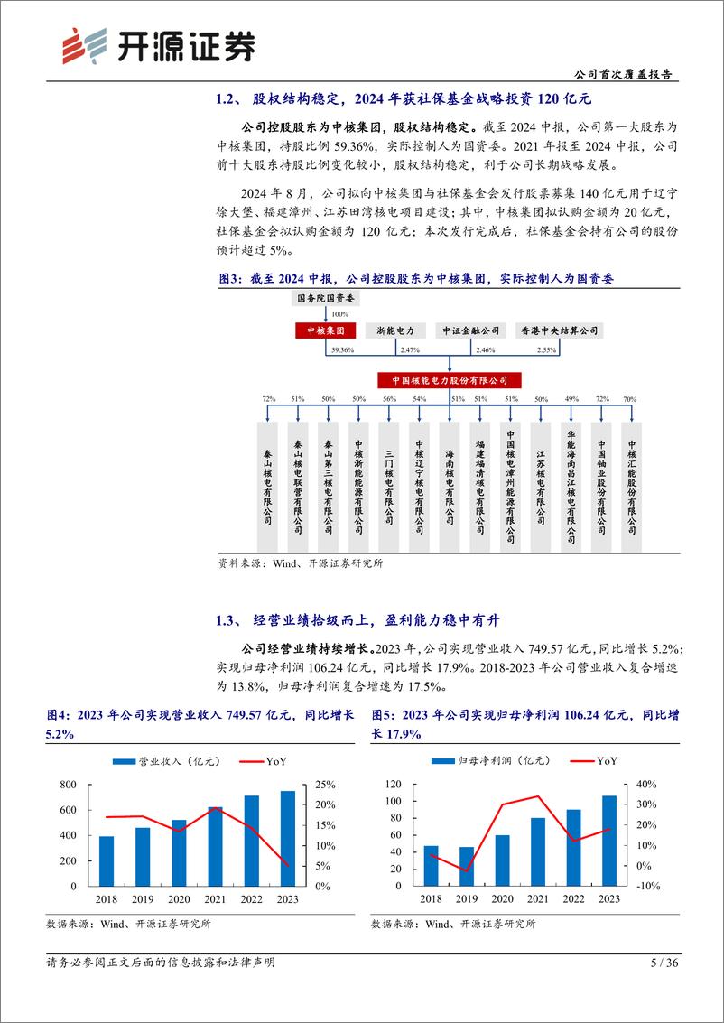 《中国核电(601985)公司首次覆盖报告：核电加速核准，风光多线布局，开启新一轮成长-241126-开源证券-36页》 - 第5页预览图