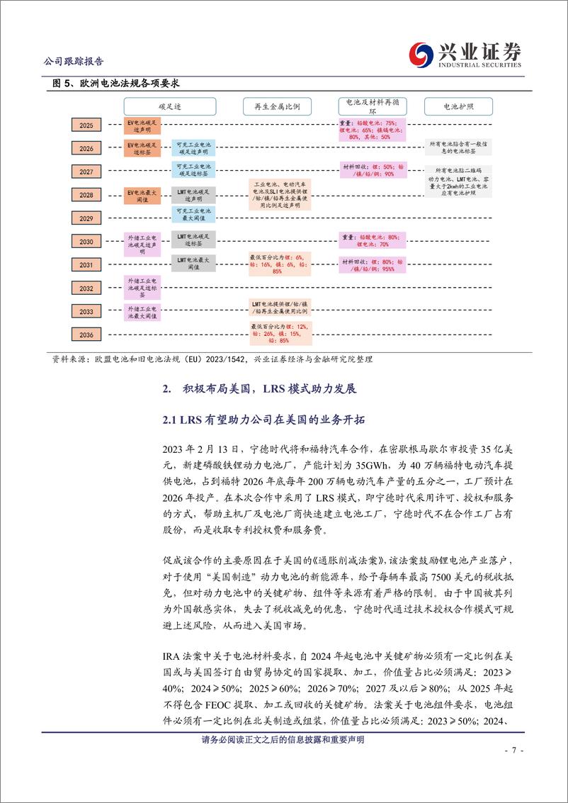 《宁德时代(300750)积极开拓海外市场，新合作模式再添动力-240512-兴业证券-15页》 - 第7页预览图