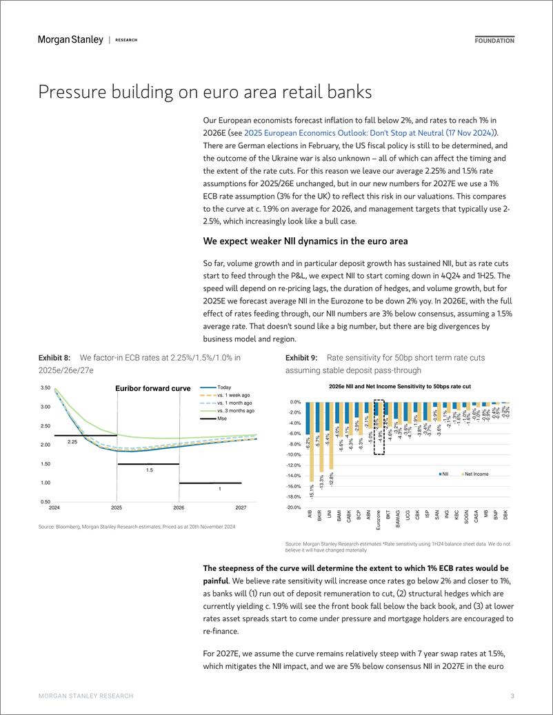 《Morgan Stanley-2025 Financials Outlook An Uncertain Backdrop-111785332》 - 第3页预览图