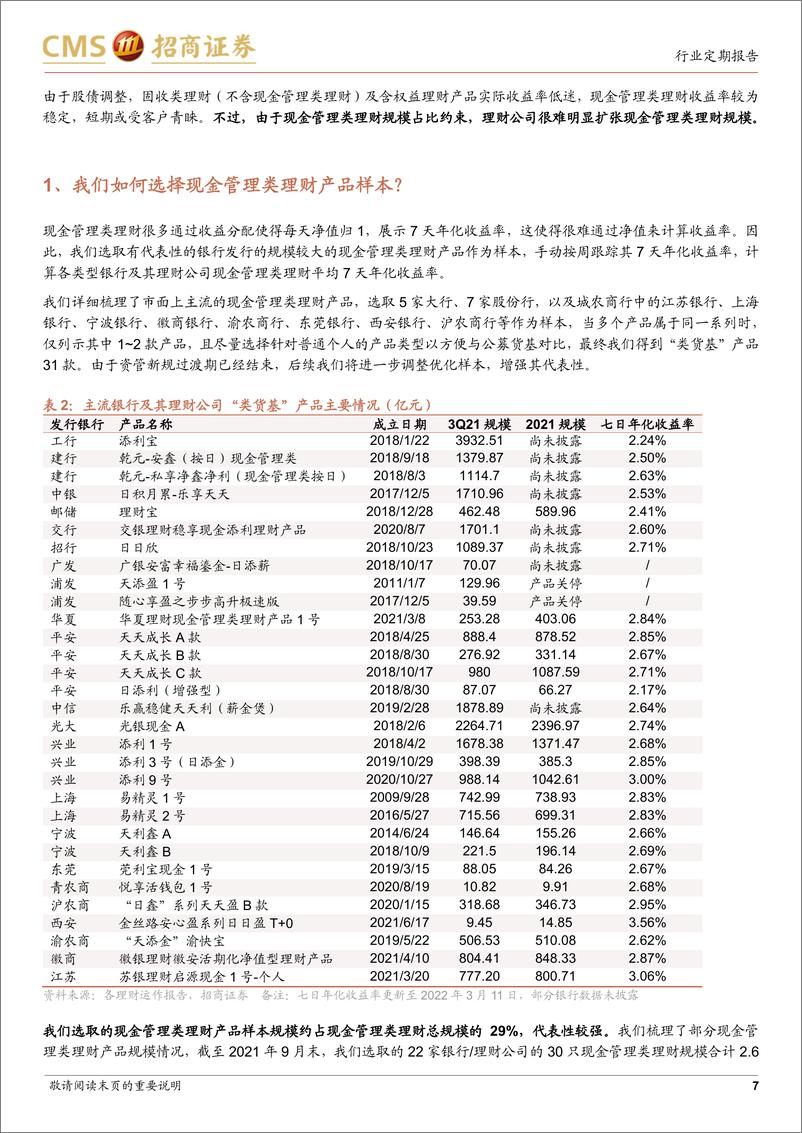 《银行业招明理财指数报告：2022年3月期，近两个月股债调整下，银行理财收益率有何变化？-20220320-招商证券-20页》 - 第8页预览图