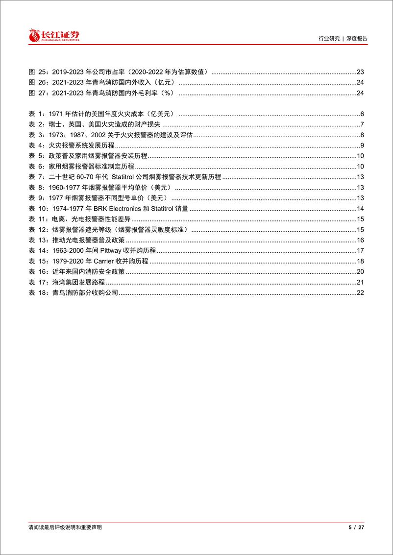 《建筑与工程行业海外消防：家用市场空间广阔，龙头企业优势显著-240724-长江证券-27页》 - 第5页预览图