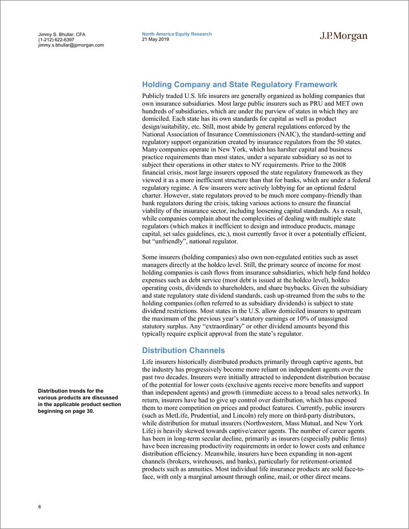 《J.P. 摩根-美股-保险行业-寿险行业入门：一个复杂领域的简单路线图-2019.5.21-89页》 - 第7页预览图