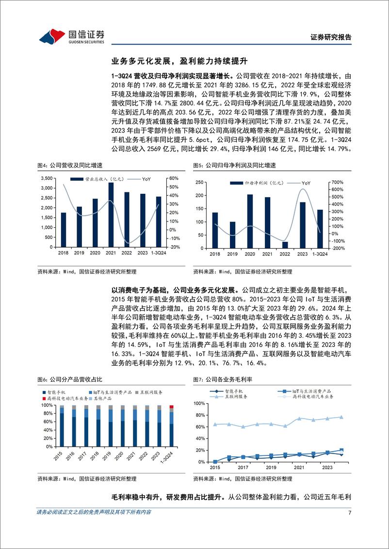 《小米集团-W(01810.HK)智能电动汽车拓展业务新版图，实现人车家全生态布局-241205-国信证券-35页》 - 第7页预览图