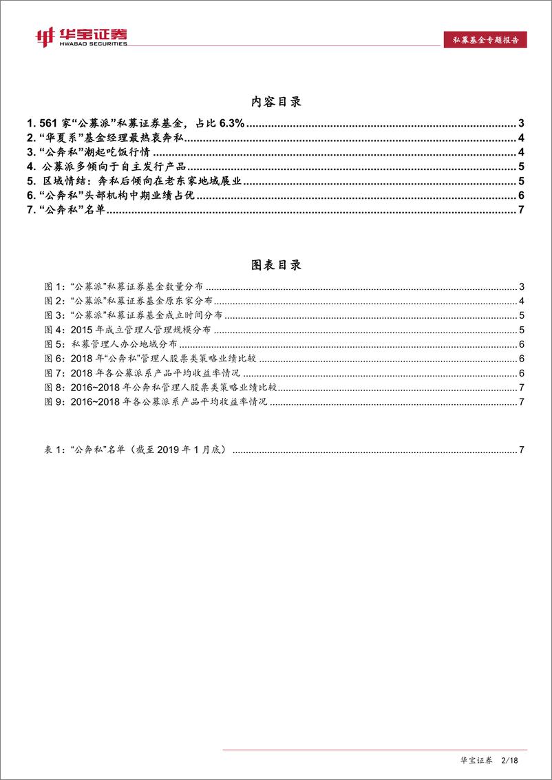 《私募基金专题报告：561家“公奔私”私募证券基金画像（内附名单）-20190326-华宝证券-18页》 - 第3页预览图