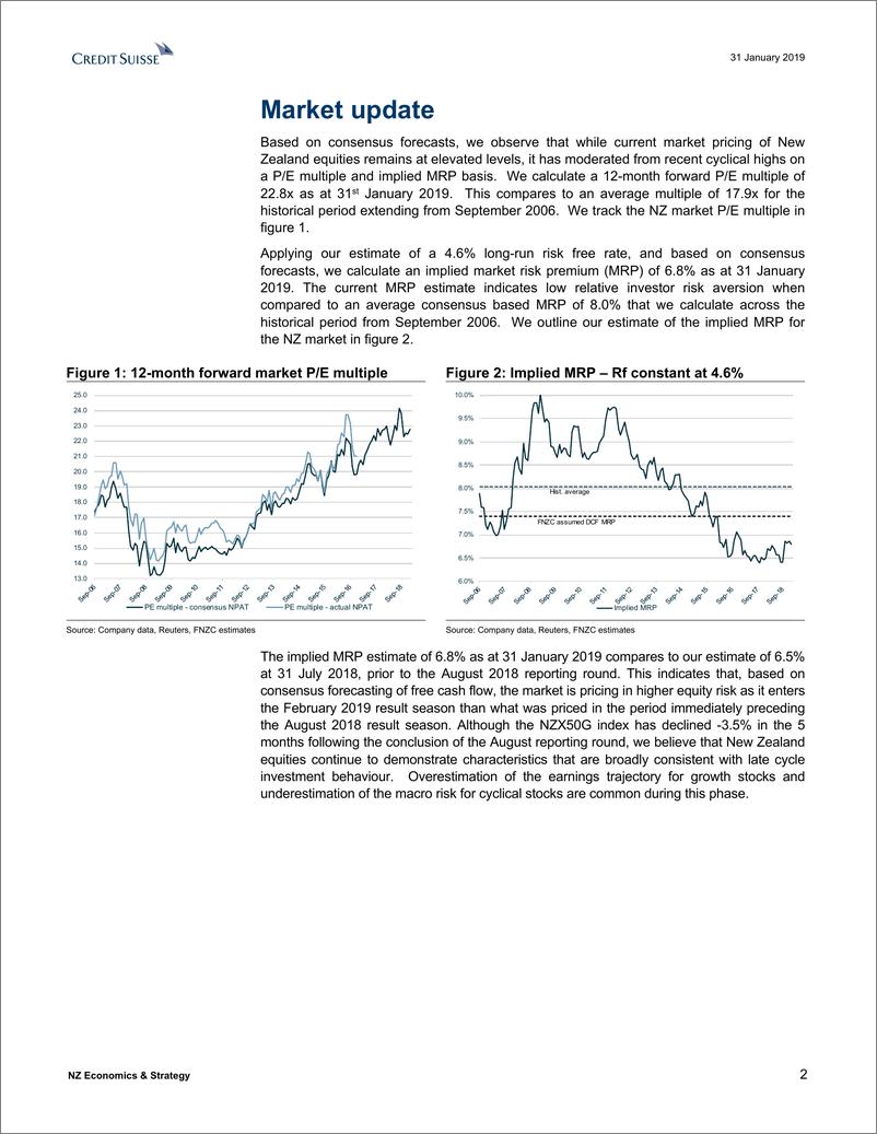 《瑞信-亚太地区-投资策略-新西兰经济策略：2019年2月财报季预览-2019.1.31-22页》 - 第3页预览图