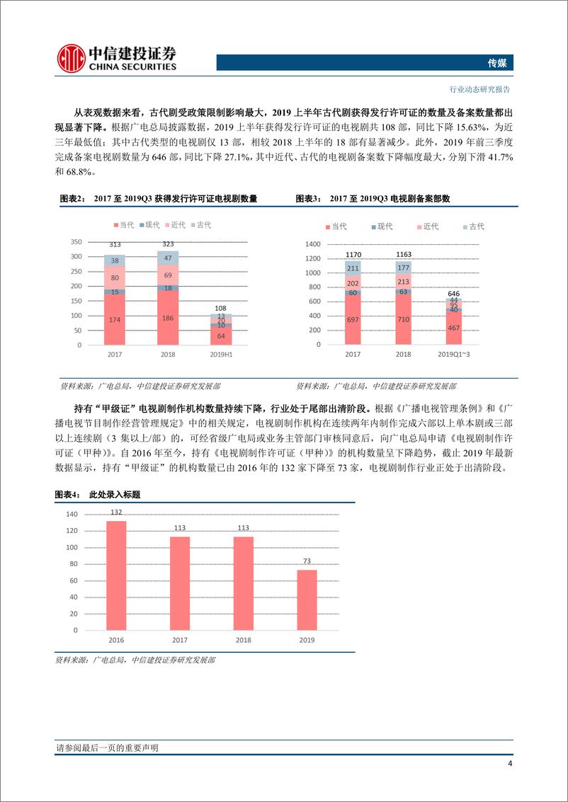 《传媒行业：政策暖风渐起，剧集板块反转预期渐浓-20191111-中信建投-19页》 - 第6页预览图