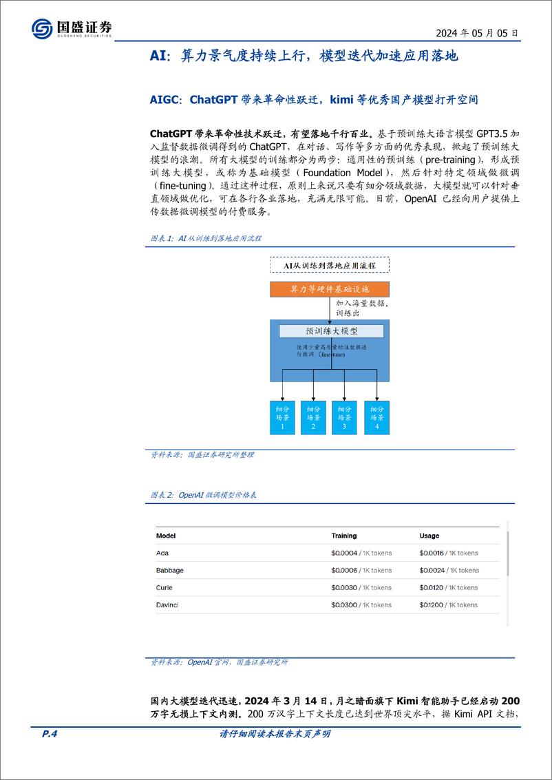 《计算机行业深度：行业景气触底，算力全面超预期》 - 第4页预览图