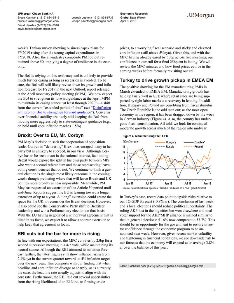 《J.P. 摩根-全球-宏观策略-全球宏观数据观察-2019.4.9-84页》 - 第4页预览图