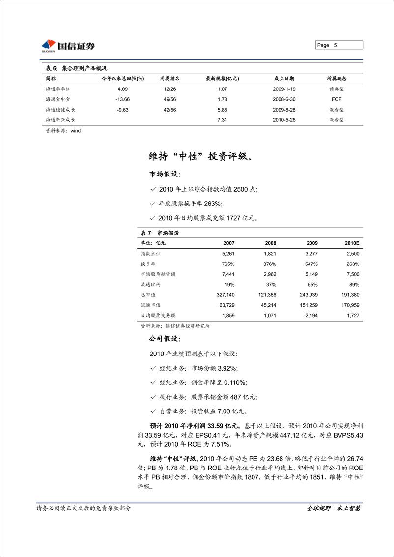 《海通证券（国信证券）-中报点评-经纪和自营拖累净利下滑24.9%-100826》 - 第5页预览图