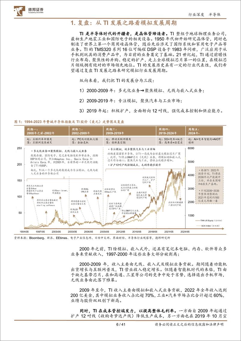 《半导体行业深度：模拟芯片公司如何穿越周期成长-240903-德邦证券-41页》 - 第6页预览图