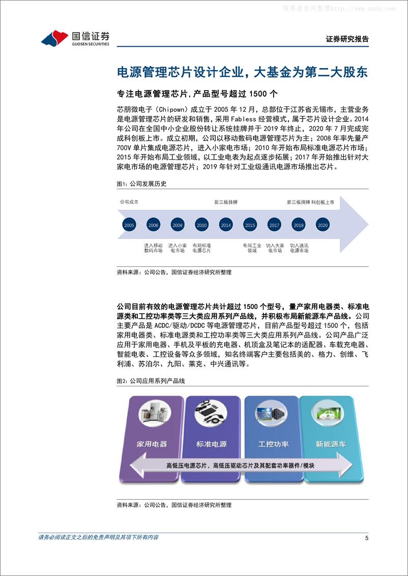 《国信证券-芯朋微(688508)家电和标准电源业务逐步复苏，工业汽车业务奠定新增长点-230423》 - 第5页预览图