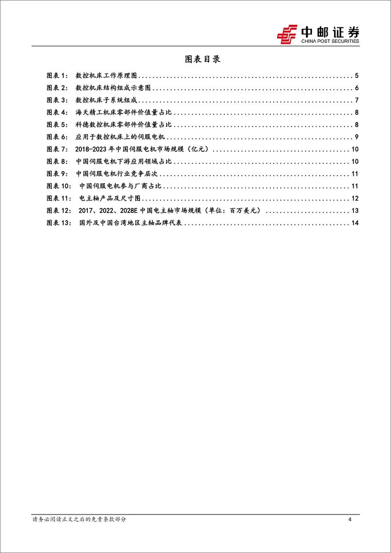 《机床行业系列专题（二）：数控机床的简单结构拆解-20230820-中邮证券-16页》 - 第5页预览图