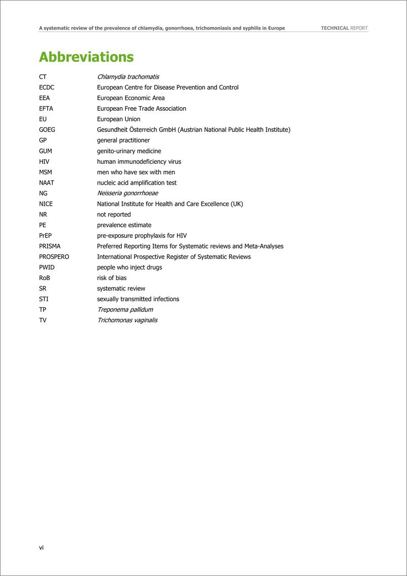 《欧洲疾控中心-欧洲衣原体、淋病、滴虫病和梅毒患病率的系统综述（英）-2024-100页》 - 第7页预览图