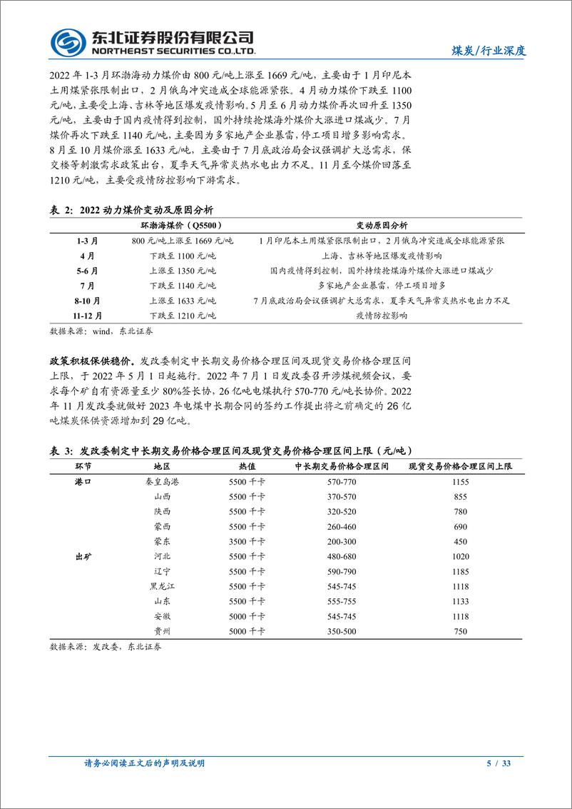 《煤炭行业2023年策略：开启新一轮景气周期-20230104-东北证券-33页》 - 第6页预览图