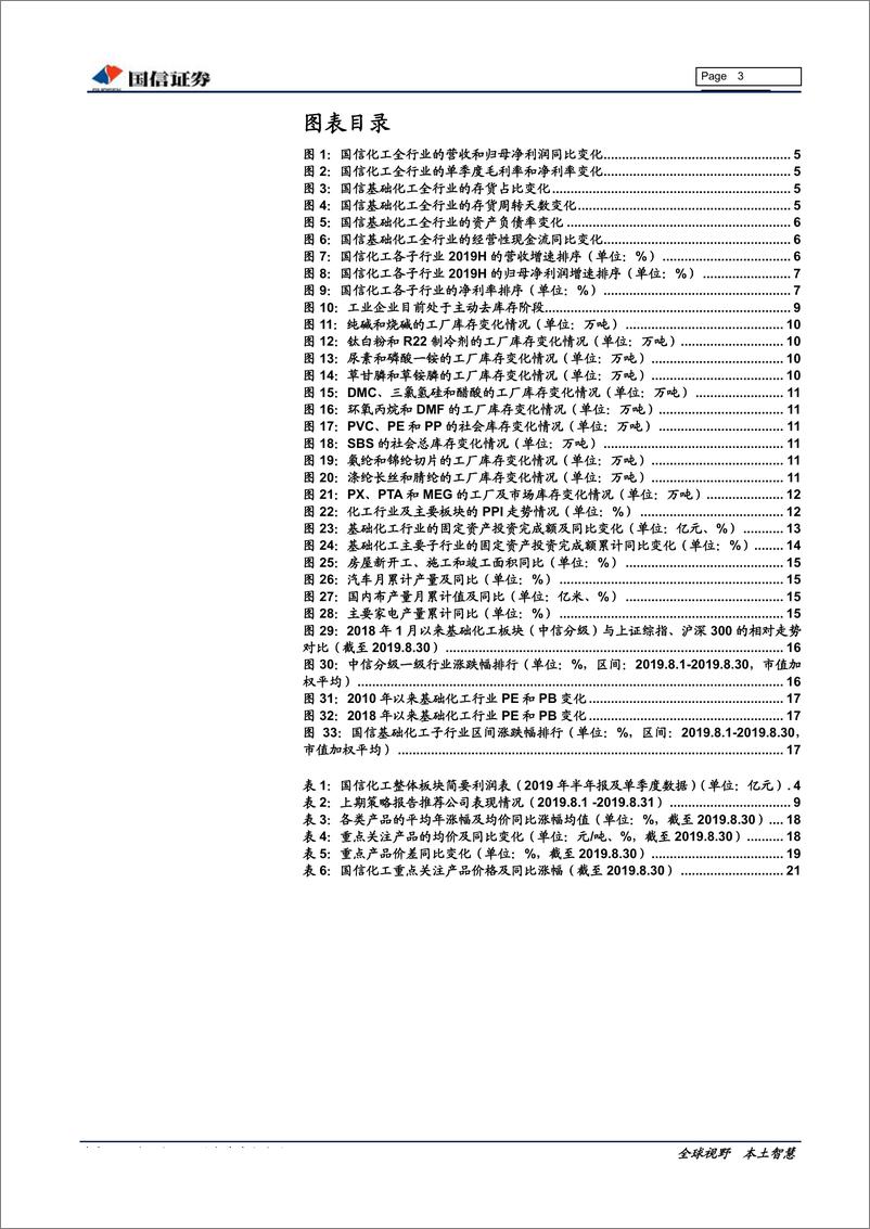 《基础化工行业2019半年报总结：上半年行业盈利能力企稳，民营炼化项目及化工新材料关注度持续提升-20190916-国信证券-26页》 - 第4页预览图