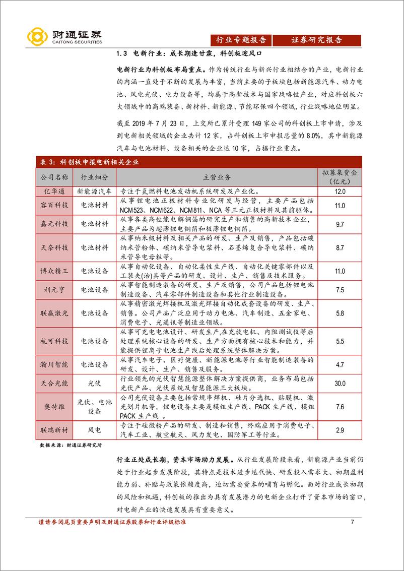 《科创板电新行业专题报告：科创电新，气象一新-20190805-财通证券-63页》 - 第8页预览图