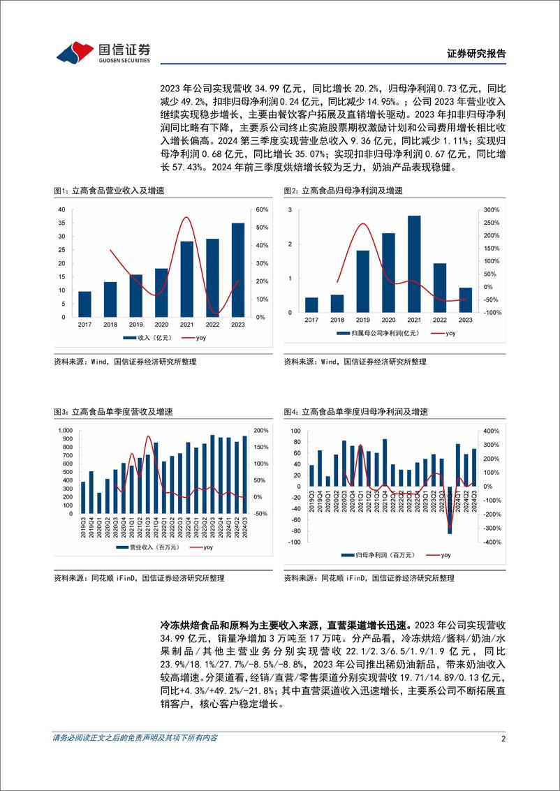 《立高食品(300973)中国冷冻烘焙行业龙头，奶油业务持续发力-241101-国信证券-17页》 - 第2页预览图