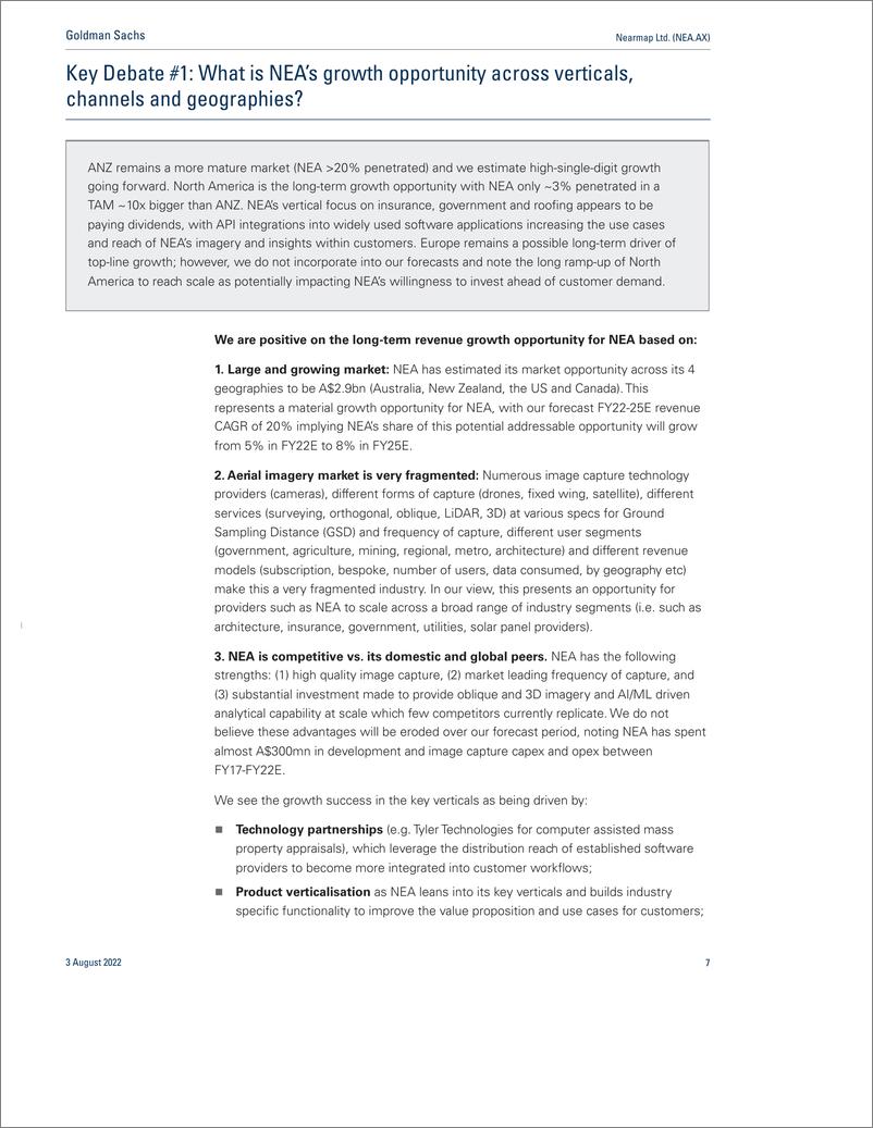 《Nearmap Ltd. (NEA.AX Investing to capture a global opportunity; Initiate at Neutral(1)》 - 第8页预览图