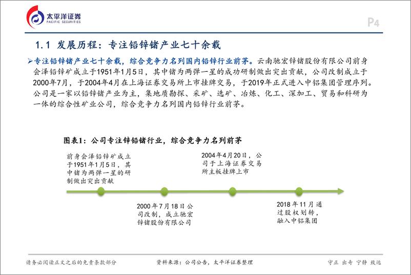 《驰宏锌锗(600497)深度报告：锌光熠熠驰宏志，铅程似锦锗业兴-241217-太平洋证券-31页》 - 第4页预览图