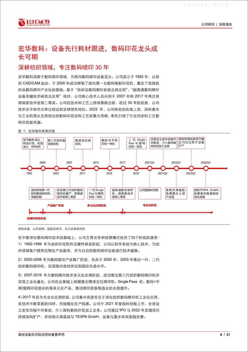 《长江证券-宏华数科(688789)深度研究：设备+墨水双轮驱动，数码印花龙头成长可期-230328》 - 第6页预览图