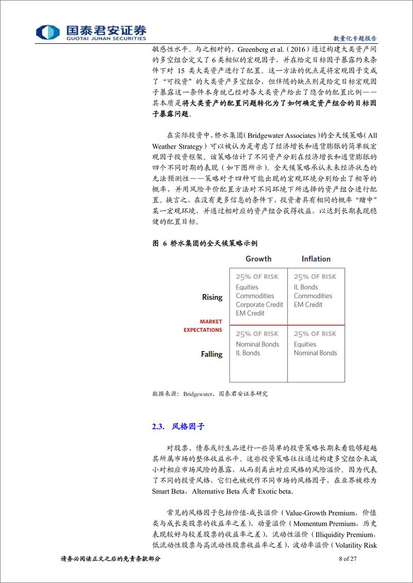 《国泰君2018062数量化专题之一百一十五：基于因子投资的资产配置方法》 - 第8页预览图