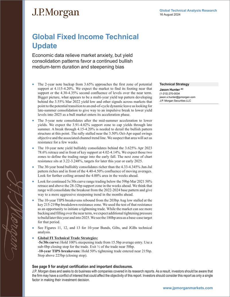 《JPMorgan-Global Fixed Income Technical Update Economic data relieve m...-109892812》 - 第1页预览图