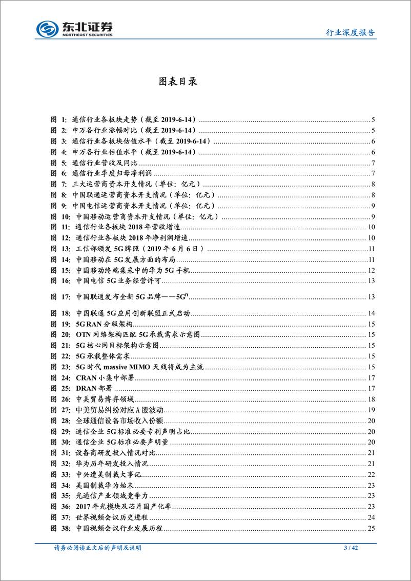 《通信行业深度报告：5G产业链加速推进，下游应用场景逐步落地-20190702-东北证券-42页》 - 第4页预览图