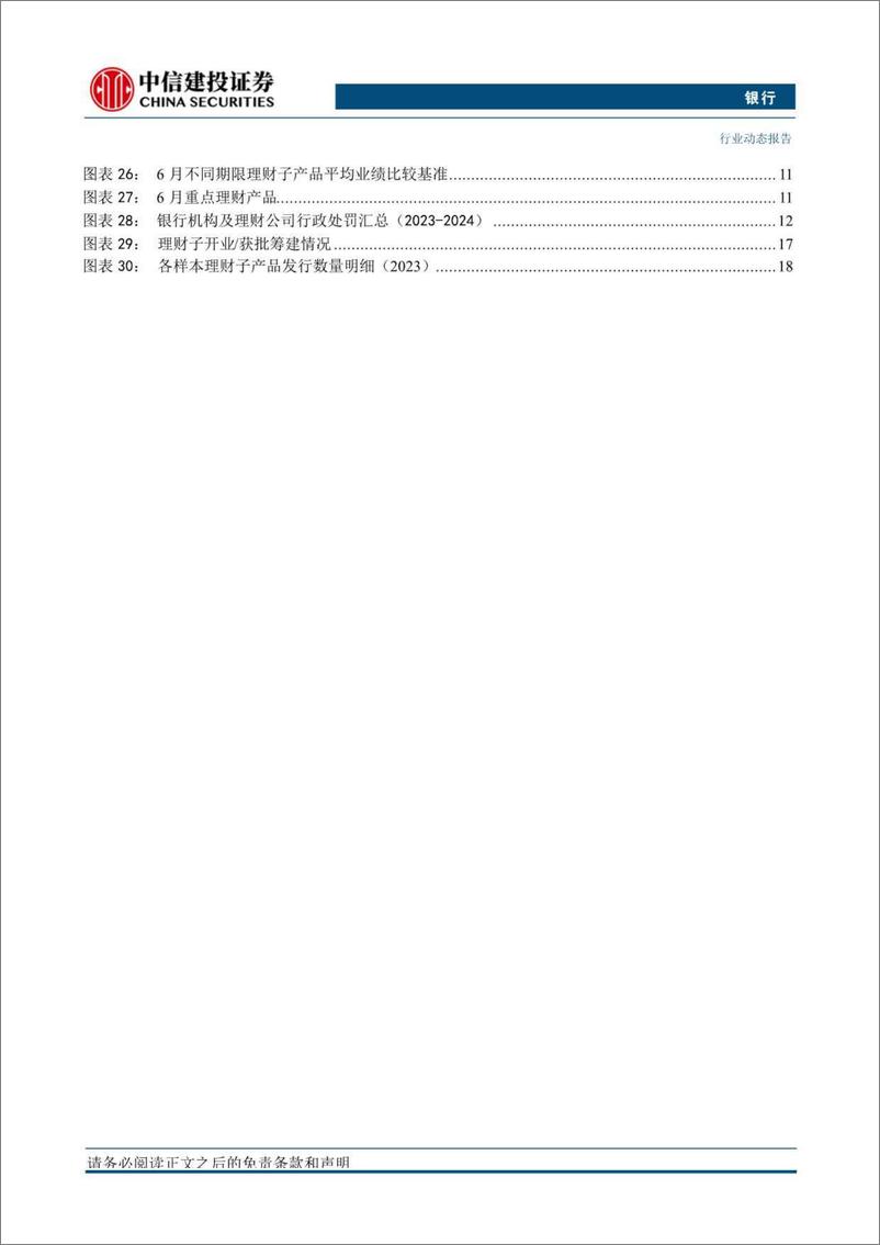 《银行业理财子产品发行指数周报第163期：6月理财子产品总结，理财子高压下成长-240630-中信建投-26页》 - 第4页预览图