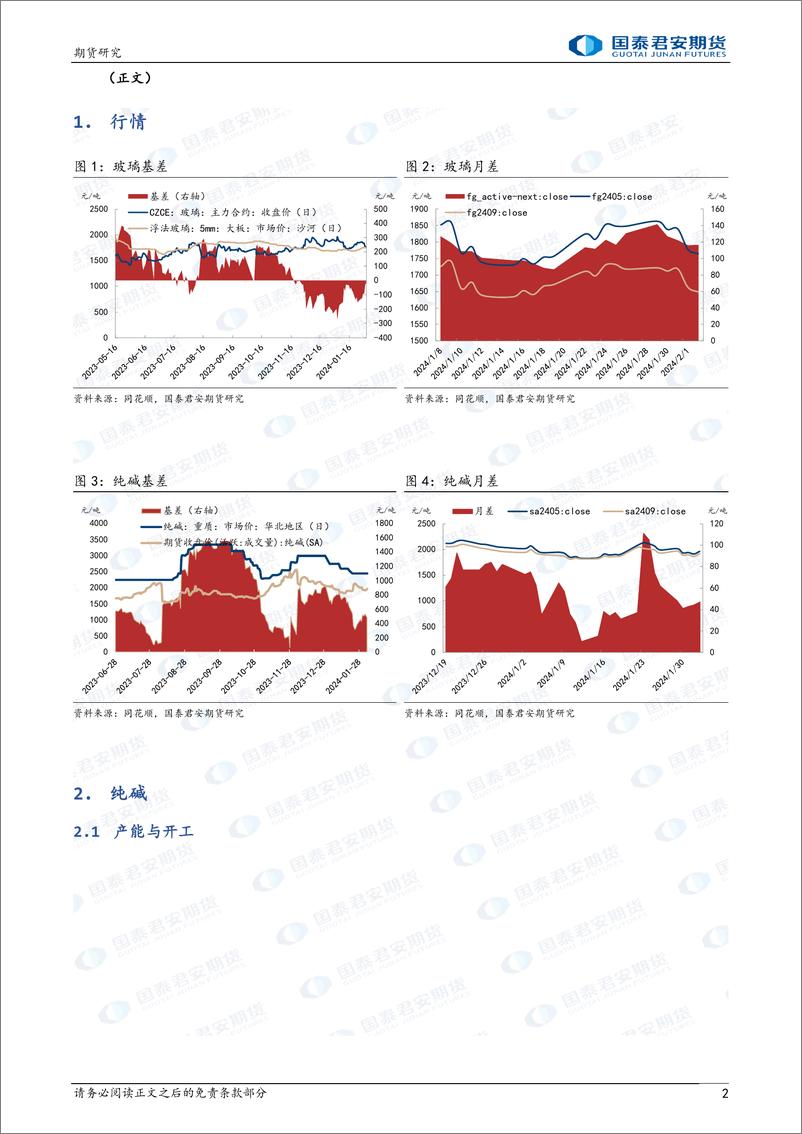 《玻璃：短期调整 中期震荡 纯碱，中期仍偏弱-20240204-国泰期货-15页》 - 第2页预览图