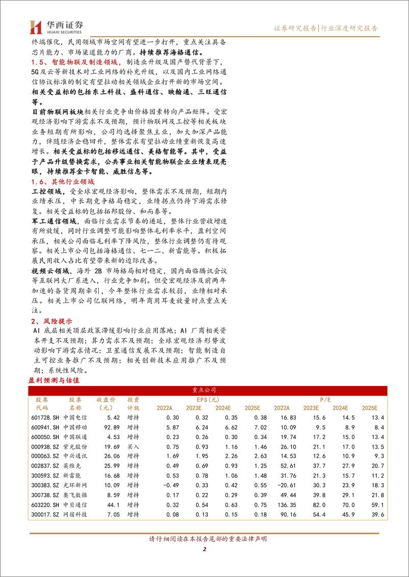 《通信行业四季度展望：看好算力、光网与智造升级-20231027-华西证券-24页》 - 第3页预览图