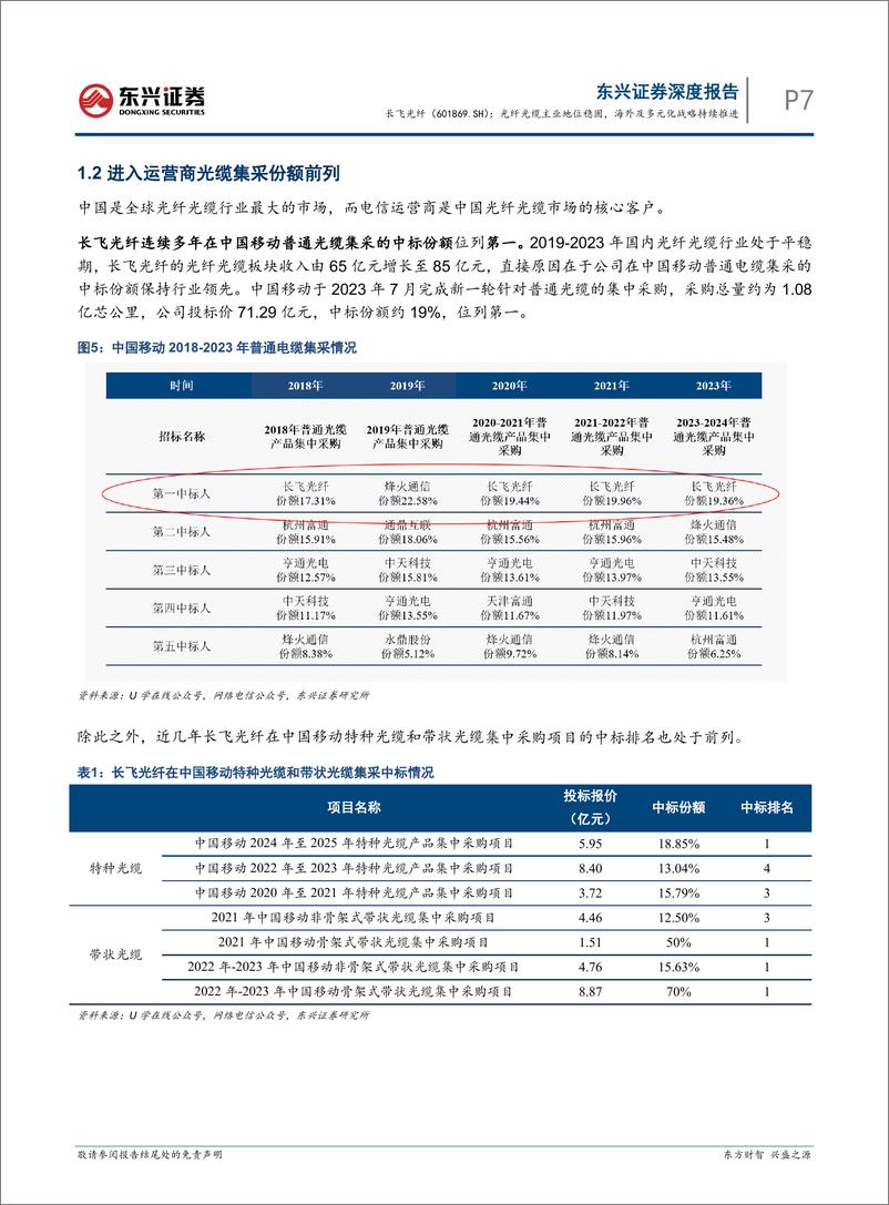 《长飞光纤(601869)光纤光缆主业地位稳固，海外及多元化战略持续推进-241015-东兴证券-17页》 - 第7页预览图