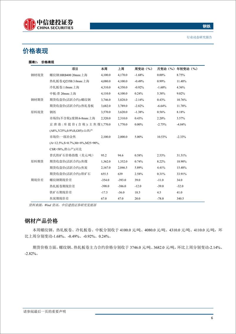 《钢铁行业动态：高产量下库存去化趋缓，短期重点推荐特钢板块-20190512-中信建投-24页》 - 第8页预览图