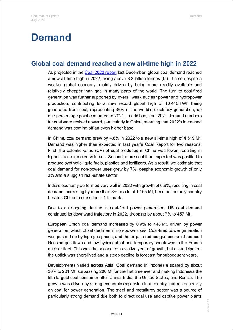 《2023年7月煤炭市场动态报告（英文版）-IEA》 - 第4页预览图