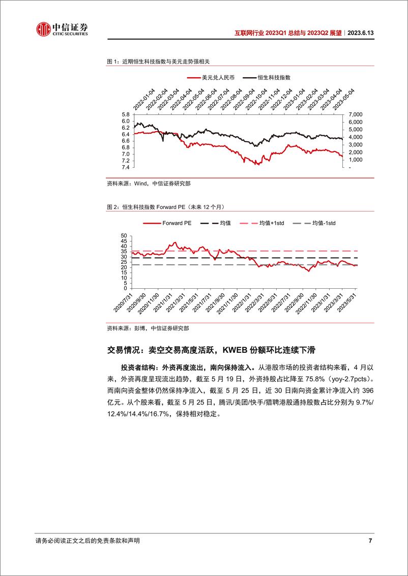 《互联网行业2023Q1季报总结与2023Q2展望：外部因素扰动影响板块表现，回购及分红增强股东回报-20230613-中信证券-29页》 - 第8页预览图