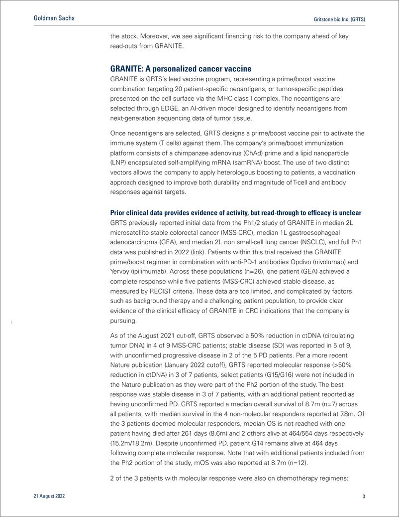 《Gritstone bio Inc. (GRTS Insufficient cash runway to reach de-risking catalysts; Downgrade to Sell(1)》 - 第4页预览图