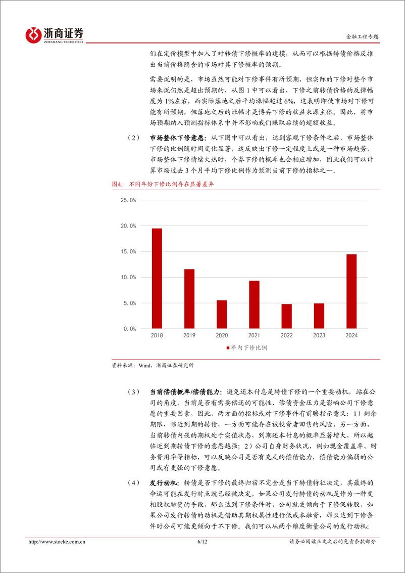 《量化视角下的边际增量：如何高效参与转债下修博弈？-241118-浙商证券-12页》 - 第6页预览图