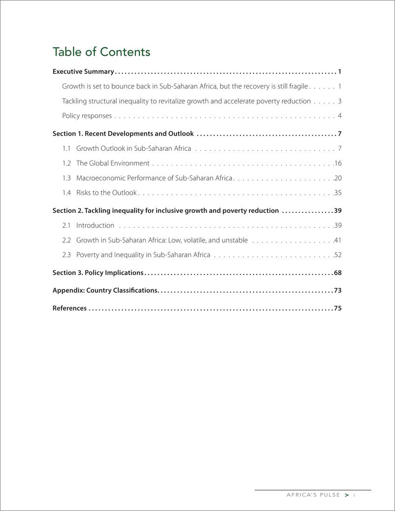 世界银行-《非洲的脉搏》，第29期，2024年4月：解决不平等问题以振兴非洲的增长和减少贫困（英）-2024.4-88页 - 第5页预览图