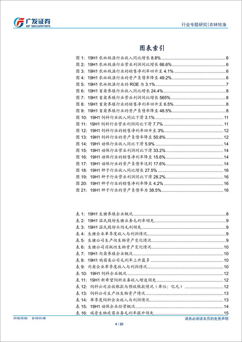 《农林牧渔行业2019年行业中报总结：受益猪周期上行，养殖板块大幅改善-20190902-广发证券-20页》 - 第5页预览图