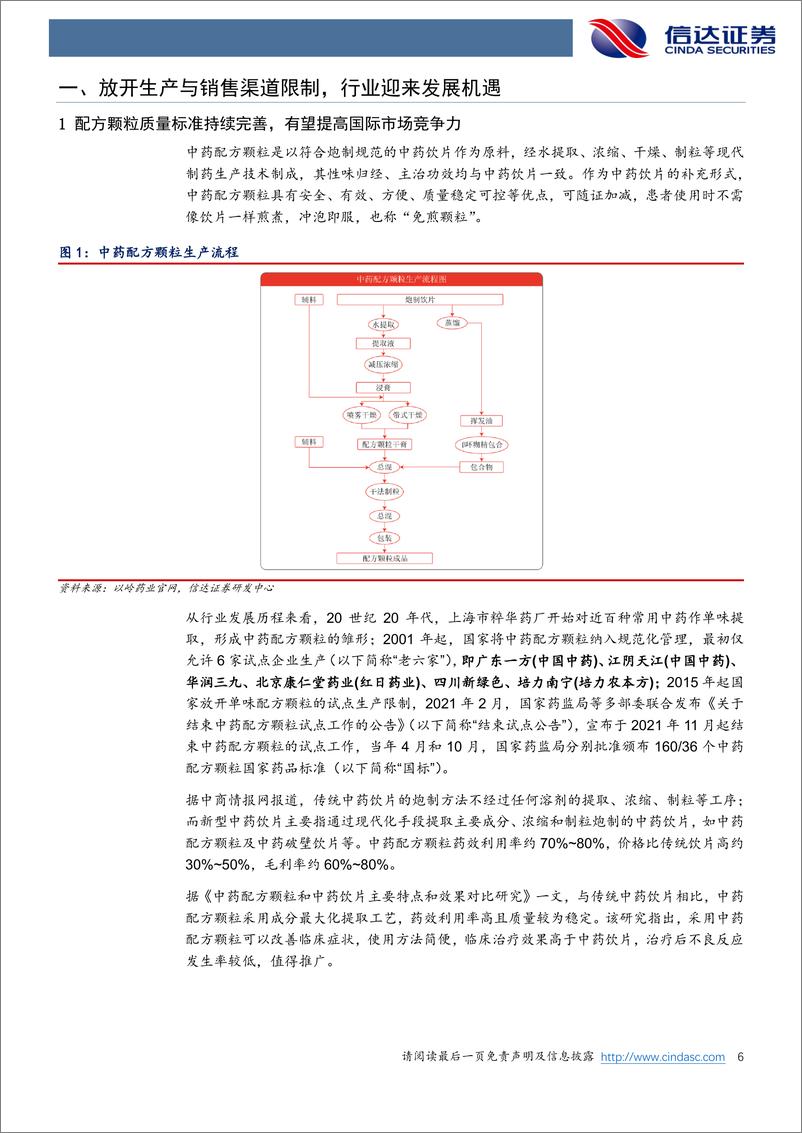 《中药配方颗粒行业专题：放开生产与销售限制，量价齐升具备数倍扩容潜力-20220418-信达证券-30页》 - 第7页预览图