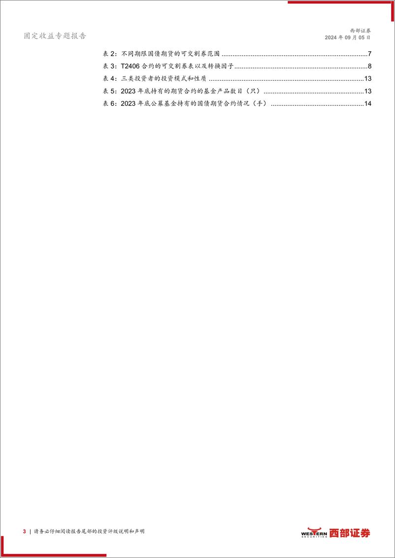 《国债期货深度系列报告之一：国债期货入门基础-240905-西部证券-15页》 - 第3页预览图