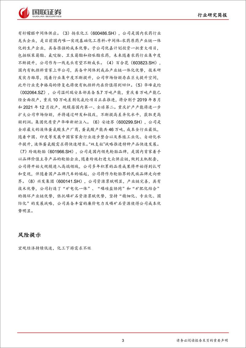 《化工行业：巴斯夫VA事故超预期，磷化工产业链开启涨价行情-20190831-国联证券-23页》 - 第4页预览图