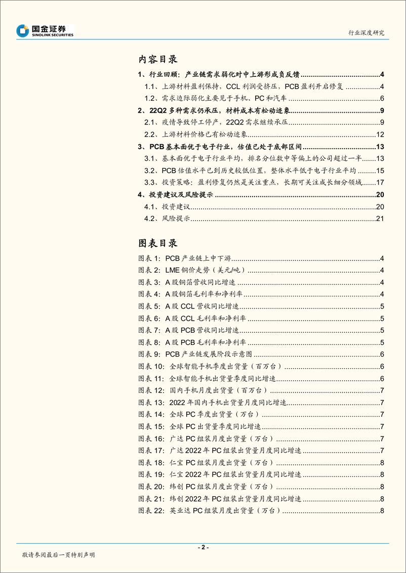 《电子行业深度研究：盈利修复已初步显现，估值已至历史底部区间-20220505-国金证券-24页》 - 第3页预览图