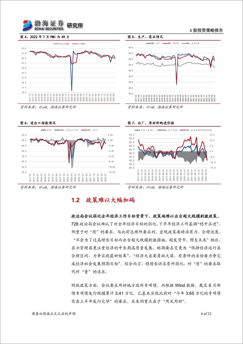 《A股市场2022年8月投资策略报告：震荡区间正在构造中，关注性价比占优板块-20220804-渤海证券-22页》 - 第7页预览图